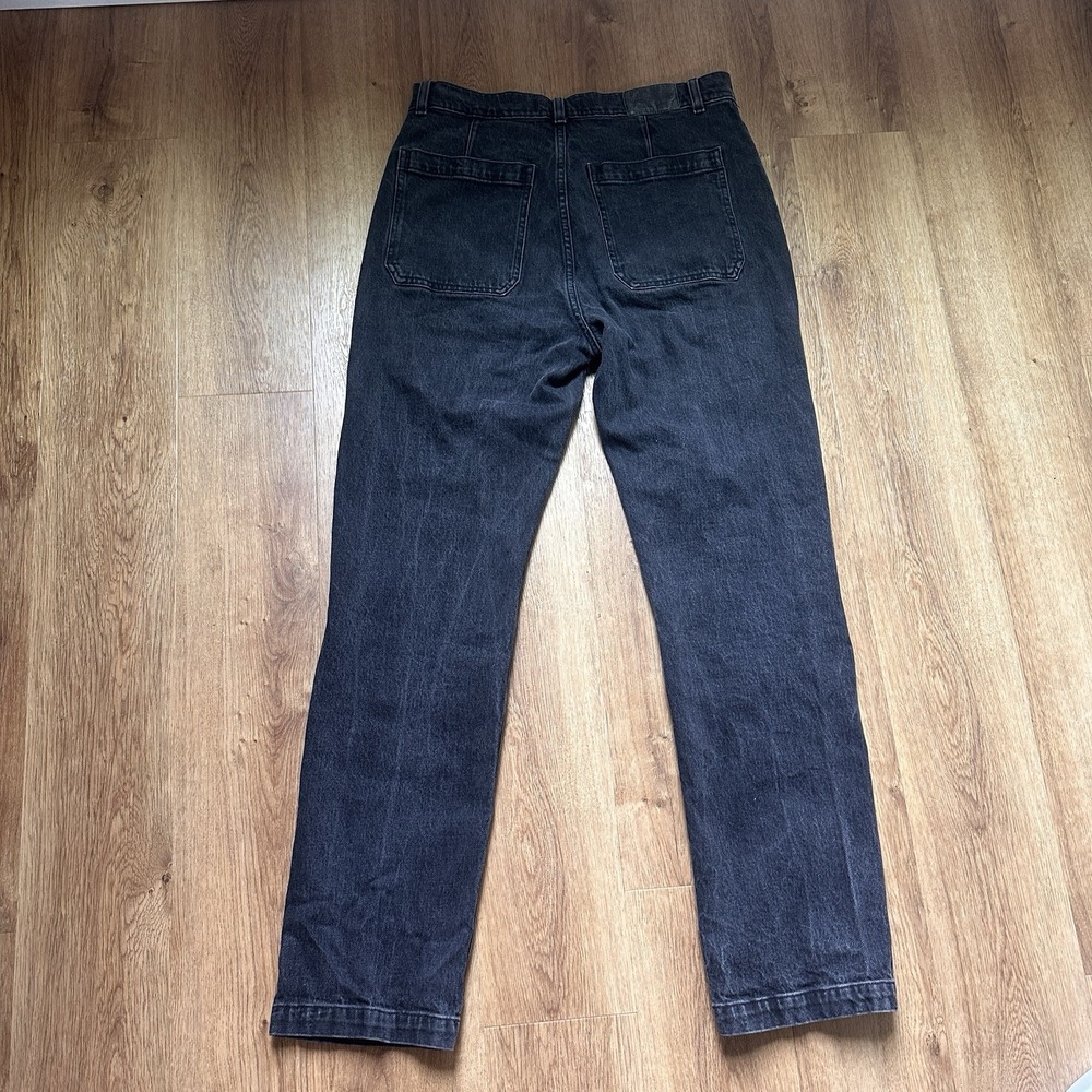 Madewell The 90s Straight Utility Jeans In Washed Black - Picture 8 of 10
